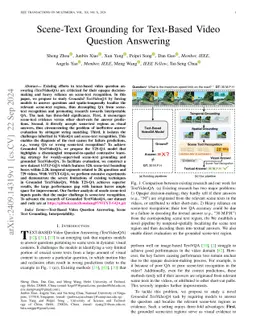 Scene-Text Grounding for Text-Based Video Question Answering