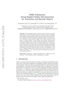 PISR: Polarimetric Neural Implicit Surface Reconstruction for
  Textureless and Specular Objects