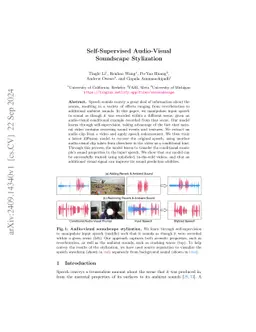 Self-Supervised Audio-Visual Soundscape Stylization
