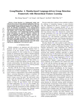 GraspMamba: A Mamba-based Language-driven Grasp Detection Framework with
  Hierarchical Feature Learning
