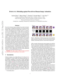 Dormant: Defending against Pose-driven Human Image Animation