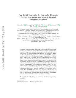 Fake It till You Make It: Curricular Dynamic Forgery Augmentations
  towards General Deepfake Detection