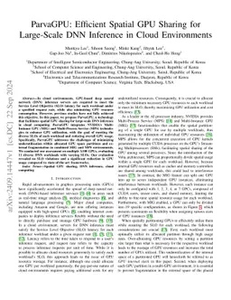 ParvaGPU: Efficient Spatial GPU Sharing for Large-Scale DNN Inference in
  Cloud Environments