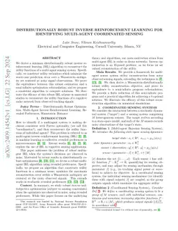 Distributionally Robust Inverse Reinforcement Learning for Identifying
  Multi-Agent Coordinated Sensing