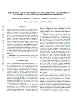 Robust Audio-Visual Speech Enhancement: Correcting Misassignments in
  Complex Environments with Advanced Post-Processing