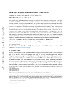 The X Types -- Mapping the Semantics of the Twitter Sphere