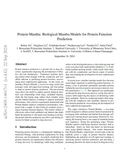 Protein-Mamba: Biological Mamba Models for Protein Function Prediction