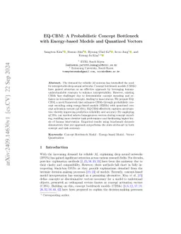 EQ-CBM: A Probabilistic Concept Bottleneck with Energy-based Models and
  Quantized Vectors