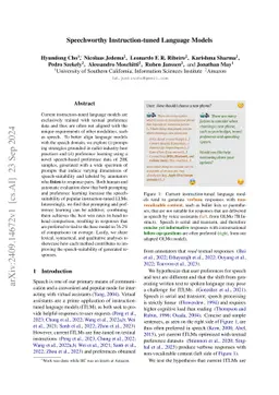 Speechworthy Instruction-tuned Language Models
