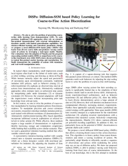 DiSPo: Diffusion-SSM based Policy Learning for Coarse-to-Fine Action Discretization