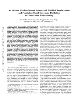 Generalizable Autonomous Driving System across Diverse Adverse Weather Conditions