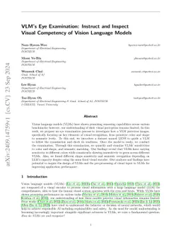 VLM's Eye Examination: Instruct and Inspect Visual Competency of Vision
  Language Models