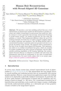 Human Hair Reconstruction with Strand-Aligned 3D Gaussians