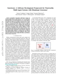 SymAware: A Software Development Framework for Trustworthy Multi-Agent
  Systems with Situational Awareness