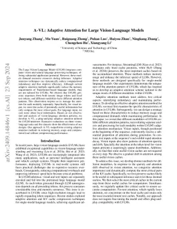 A-VL: Adaptive Attention for Large Vision-Language Models