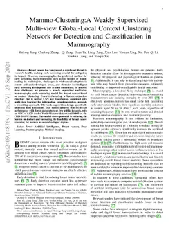 Mammo-Clustering: A Multi-views Tri-level Information Fusion Context Clustering Framework for Localization and Classification in Mammography