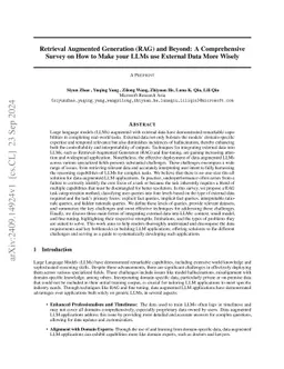 Retrieval Augmented Generation (RAG) and Beyond: A Comprehensive Survey
  on How to Make your LLMs use External Data More Wisely