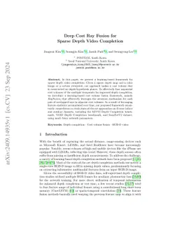 Deep Cost Ray Fusion for Sparse Depth Video Completion