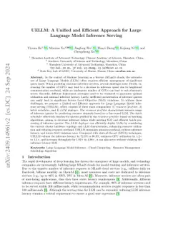 UELLM: A Unified and Efficient Approach for LLM Inference Serving