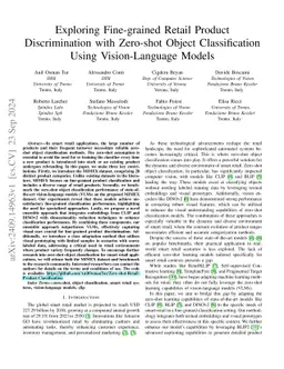 Exploring Fine-grained Retail Product Discrimination with Zero-shot
  Object Classification Using Vision-Language Models