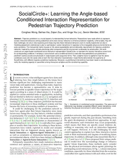 SocialCircle+: Learning the Angle-based Conditioned Interaction
  Representation for Pedestrian Trajectory Prediction