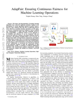 AdapFair: Ensuring Adaptive Fairness for Machine Learning Operations