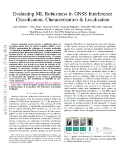 Evaluating ML Robustness in GNSS Interference Classification, Characterization & Localization