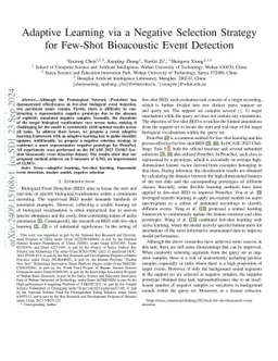 Adaptive Learning via a Negative Selection Strategy for Few-Shot
  Bioacoustic Event Detection
