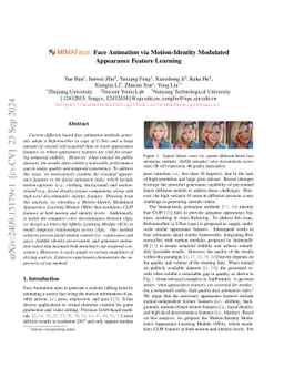 MIMAFace: Face Animation via Motion-Identity Modulated Appearance
  Feature Learning