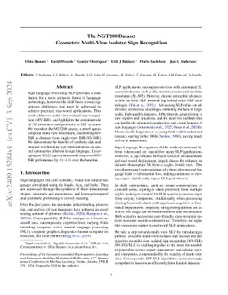 The NGT200 Dataset: Geometric Multi-View Isolated Sign Recognition