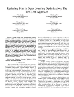 Reducing Bias in Deep Learning Optimization: The RSGDM Approach