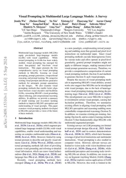 Visual Prompting in Multimodal Large Language Models: A Survey