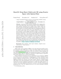 BurstM: Deep Burst Multi-scale SR using Fourier Space with Optical Flow