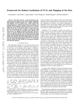Framework for Robust Localization of UUVs and Mapping of Net Pens