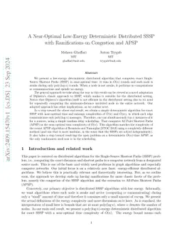 A Near-Optimal Low-Energy Deterministic Distributed SSSP with
  Ramifications on Congestion and APSP