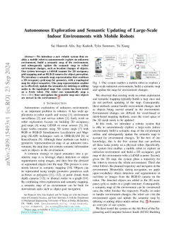 A Modular Robotic System for Autonomous Exploration and Semantic Updating in Large-Scale Indoor Environments