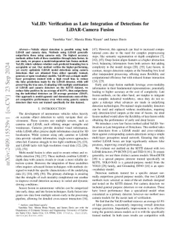VaLID: Verification as Late Integration of Detections for LiDAR-Camera Fusion