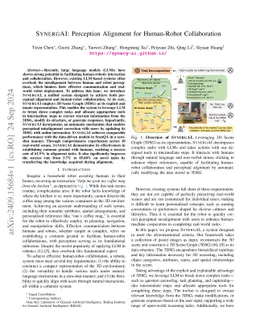 SYNERGAI: Perception Alignment for Human-Robot Collaboration