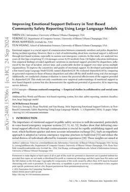 Improving Emotional Support Delivery in Text-Based Community Safety
  Reporting Using Large Language Models