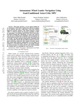 Autonomous Wheel Loader Navigation Using Goal-Conditioned Actor-Critic MPC