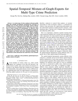 Spatial-Temporal Mixture-of-Graph-Experts for Multi-Type Crime
  Prediction