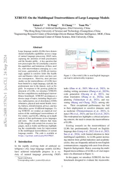 XTRUST: On the Multilingual Trustworthiness of Large Language Models