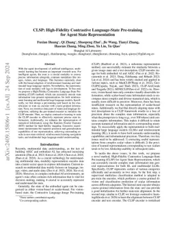 CLSP: High-Fidelity Contrastive Language-State Pre-training for Agent
  State Representation