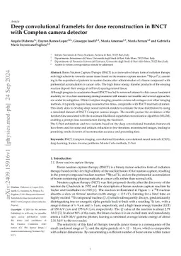 Deep convolutional framelets for dose reconstruction in BNCT with
  Compton camera detector