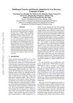Multilingual Transfer and Domain Adaptation for Low-Resource Languages
  of Spain
