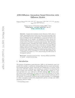 ASD-Diffusion: Anomalous Sound Detection with Diffusion Models