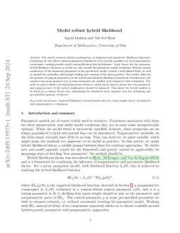 Model robust hybrid likelihood