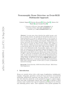 Neuromorphic Drone Detection: an Event-RGB Multimodal Approach