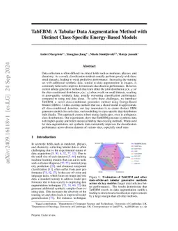 TabEBM: A Tabular Data Augmentation Method with Distinct Class-Specific
  Energy-Based Models