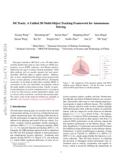 MCTrack: A Unified 3D Multi-Object Tracking Framework for Autonomous
  Driving